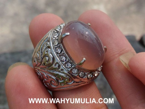 Batu Cincin Akik Lavender Ungu – Purple Chalcedony (Kode:350) - Wahyu Mulia