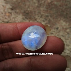  Batu  Moonstone Biduri Laut  Biru  Asli Kode 608 Wahyu Mulia