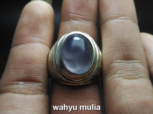batu cincin blue chalcedony asli dijual