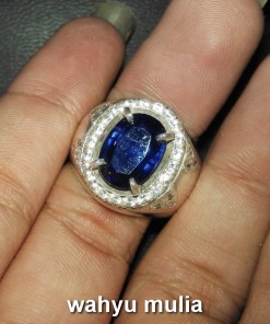batu cincin blue safir australu kyanite
