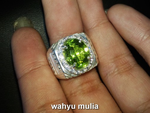 batu cincin peridot hijau asli dijual haga murah