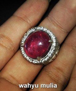 batu cincin ruby merah delima harga murah asli kristal