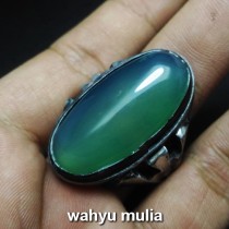 Batu Cincin Ijo  Garut cat  eye Asli kode 655 Wahyu Mulia