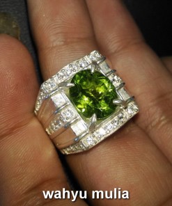 gambar batu cincin natural peridot yang bagus dijual harga murah