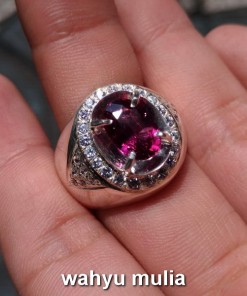 gambar cincin batu permata garnet ungu dijual
