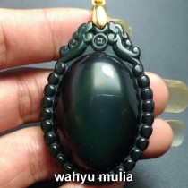 Kalung Batu  Akik Mata Dewa Asli kode 712 Wahyu Mulia