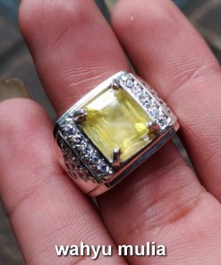 batu cincin yakut asli yellow safir