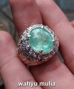 batu cincin zamrud emerald beryl asli