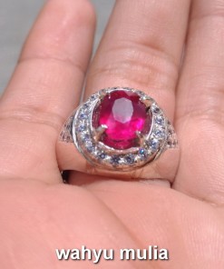 cincin batu akik ruby asli natural dijual