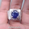ual batu cincin blue safir sapphire asli