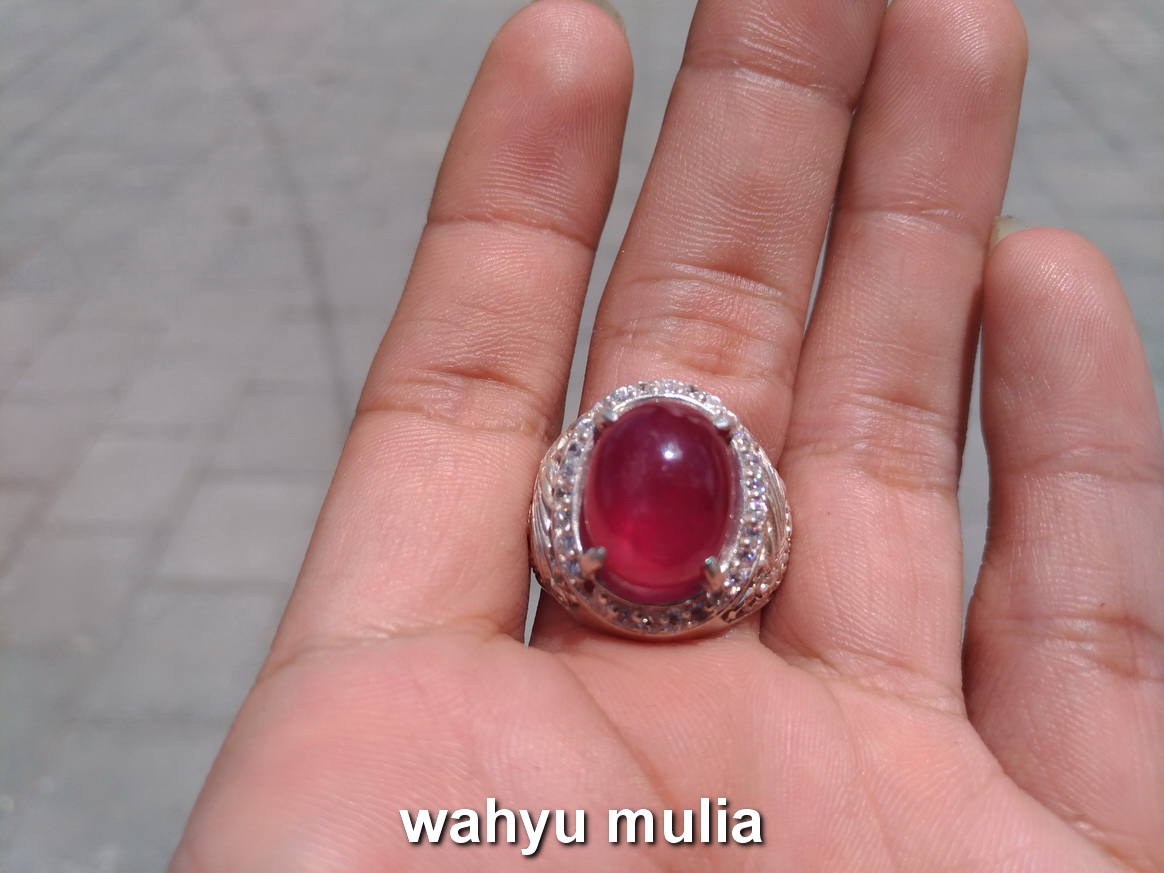 Batu Permata Natural Ruby Merah Delima Asli (kode:738 