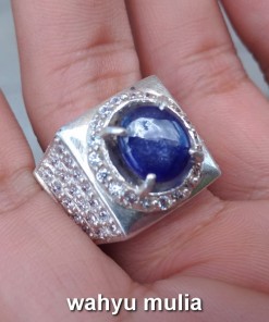 jual batu akik blue sapphire afrika yang bagus