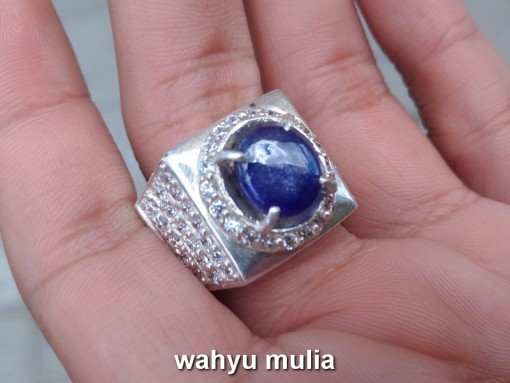 jual batu akik blue sapphire afrika yang bagus