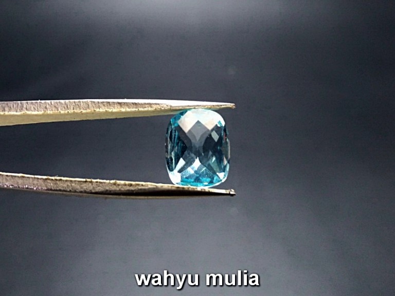 Batu Permata Blue Topaz Asli (kode:744) - Wahyu Mulia