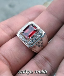 jual batu cincin merah garnet asli harga murah