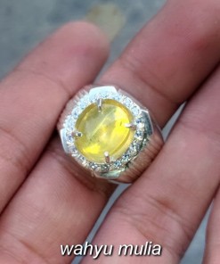jual batu cincin yellow opal cat eye harga murah