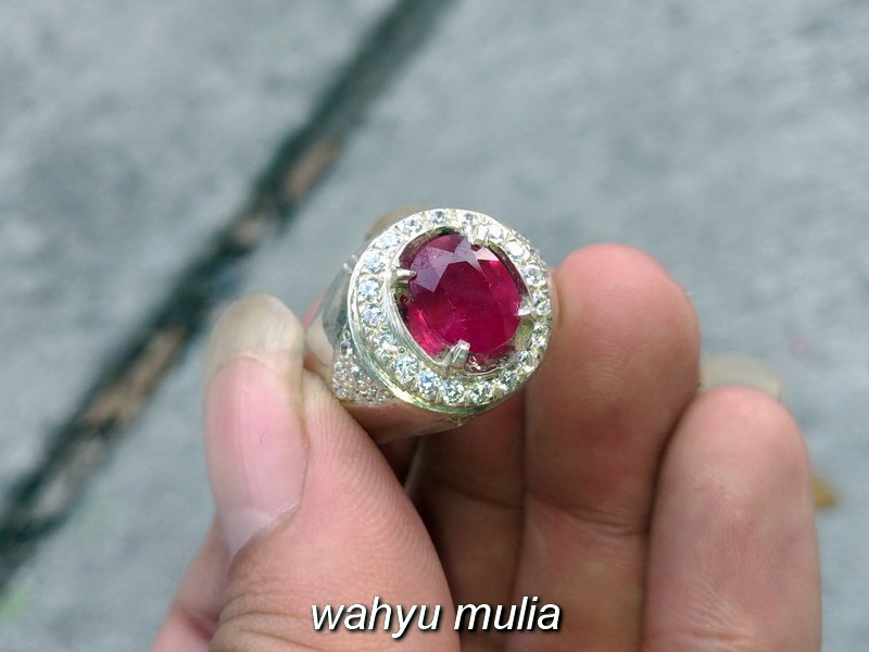 Batu Cincin Ruby Merah Delima asli (kode:798) - Wahyu Mulia