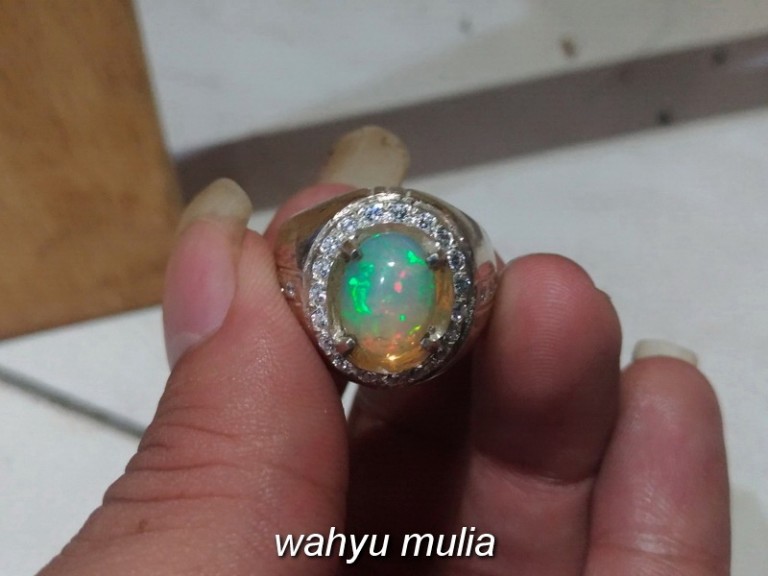 Batu Cincin Kalimaya Kembang Jarong Asli Kode797 Wahyu Mulia 0987