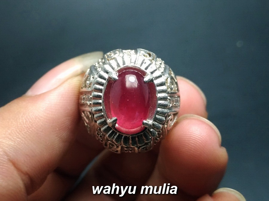 Batu akik merah ruby delima asli (kode:809) - Wahyu Mulia