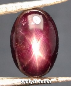 gambar batu star ruby corundum bersertifikat memo