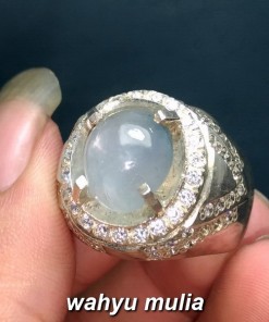 gambar batu white star sapphire asli