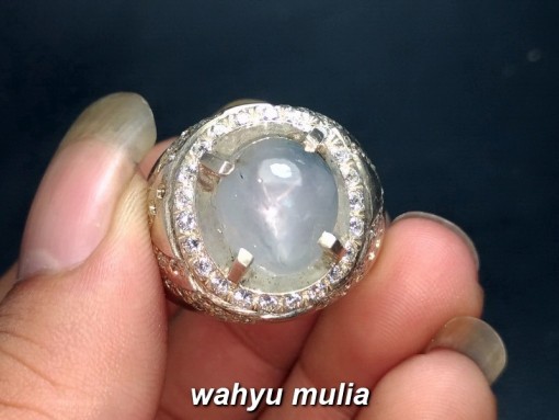 jual batu akik white star sapphire natural srilangka