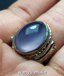 jual batu cincin blue chalcedony asli harga murah