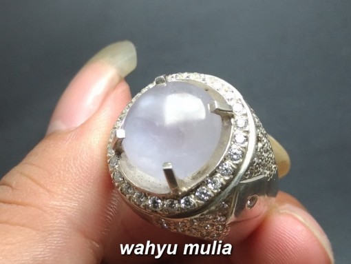 jual batu cincin white silky milky sapphire harga murah