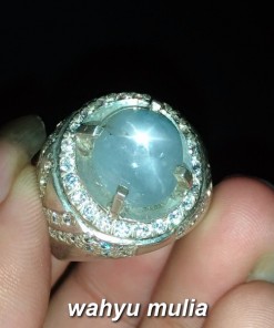 jual batu cincin white star sapphire srilangka asli