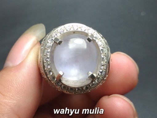jual batu white silky milky sapphire ceylon srilangka asli