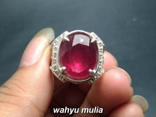 jual cincin batu ruby corundum asli yang bagus
