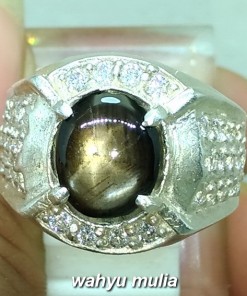 batu cincin black safir star bangsing kresnadana asli natural bagus harga murah_5