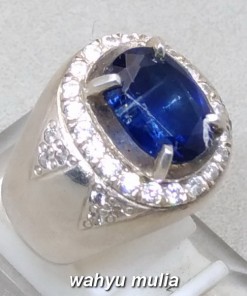 batu cincin permata blue safir australi natural kyanite asli bagus harga murah_2