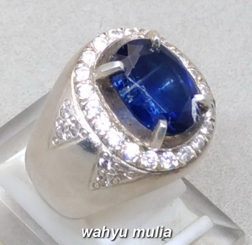 batu cincin permata blue safir australi natural kyanite asli bagus harga murah_2