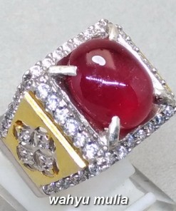batu cincin permata merah delima ruby asli_2