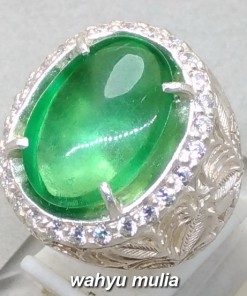 batu cincin permata natural green fluorite asli bagus harga murah_1