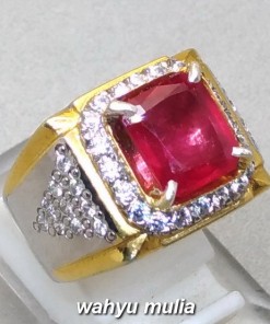 batu cincin permata natural ruby merah delima kotak asli_2