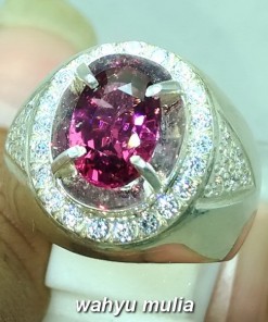 batu cincin permata purplish pink garnet asli natural bagus harga murah_1