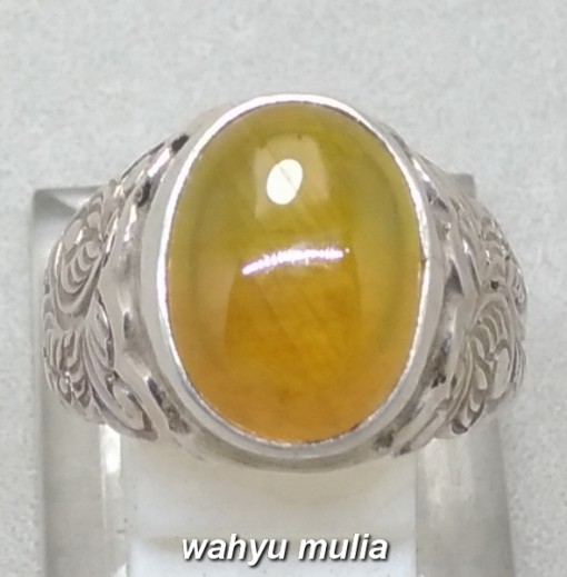 jual Batu cincin akik yakut safir kuning asli bagus harga murah