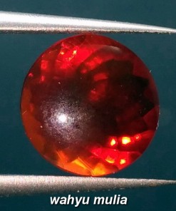 jual batu cincin red fire opal wonogiri warna merah asli bersertifikat
