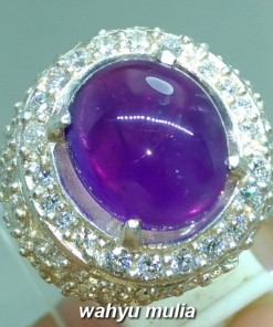 batu cincin kecubung ungu kalimantan asli ametis amatis yang bagus ungu tua kemerahan_3