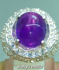 batu cincin kecubung ungu kalimantan asli ametis amatis yang bagus ungu tua kemerahan_4
