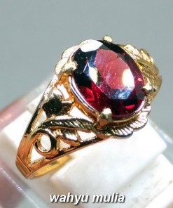 cincin cewek batu permata red garnet merah asli natural_2