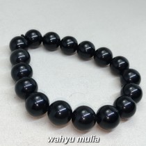  Gelang  Batu Akik Hitam Black Mata dewa Asli Kode 955 