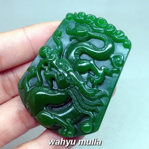 liontin batu giok jade hijau asli ori natural_1