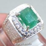 Batu Cincin zamrud emerald beryl Kotak Asli natural bersertifikat colombia_2