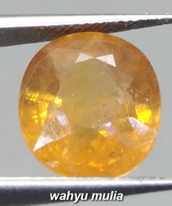 Batu Permata Natural Orangy Yellow Sapphire asli_3