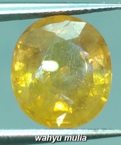 Batu Permata Natural Orangy Yellow Sapphire asli_4