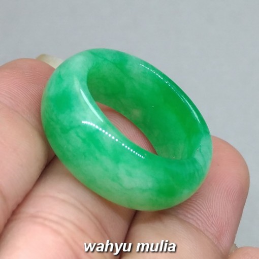 Cincin Batu Giok Jadeit jade hijau asli bagus cina birma myanmar_2
