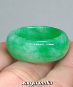 Cincin Batu Giok Jadeit jade hijau asli bagus cina birma myanmar_3
